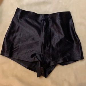 Black American apparel disco shorts